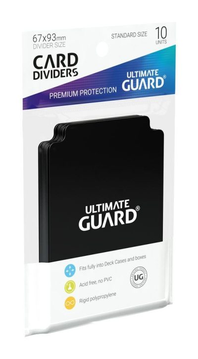 Ultimate Guard Card Dividers Standard Size Black