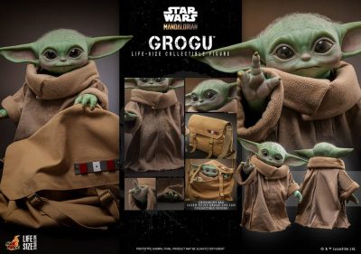 Figura The Child Grogu Baby Yoda Escala 1-1 Star Wars The Mandalorian Hot Toys