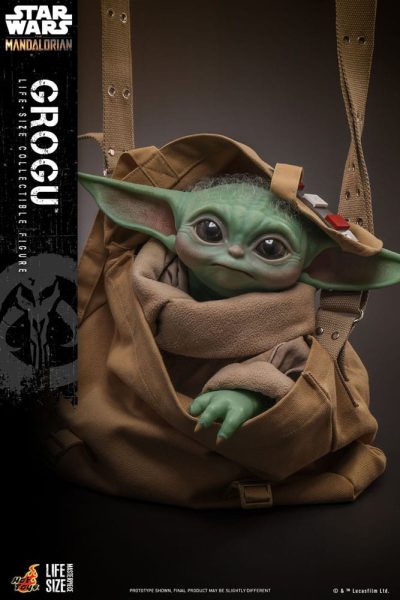 Figura The Child Grogu Baby Yoda Escala 1-1 Star Wars The Mandalorian Hot Toys