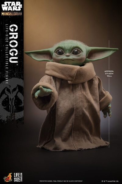 Figura The Child Grogu Baby Yoda Escala 1-1 Star Wars The Mandalorian Hot Toys