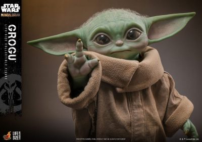 Figura The Child Grogu Baby Yoda Escala 1-1 Star Wars The Mandalorian Hot Toys