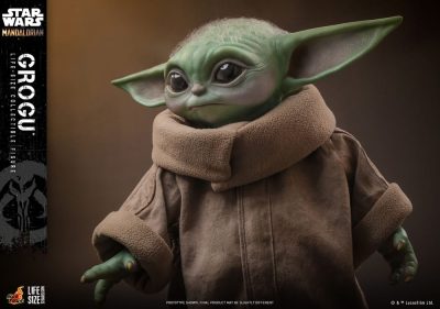 Figura The Child Grogu Baby Yoda Escala 1-1 Star Wars The Mandalorian Hot Toys