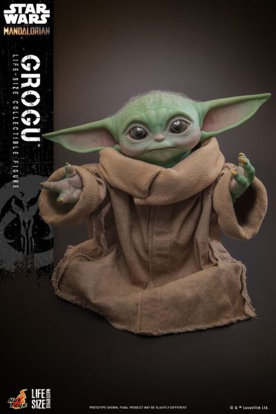 Figura The Child Grogu Baby Yoda Escala 1-1 Star Wars The Mandalorian Hot Toys