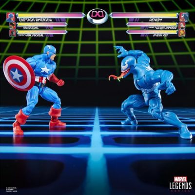 CAPTAIN AMERICA VS VENOM PACK 2 FIGURAS 15 CM GAMERVERSE MARVEL LEGENDS SERIES