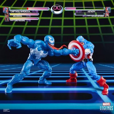 CAPTAIN AMERICA VS VENOM PACK 2 FIGURAS 15 CM GAMERVERSE MARVEL LEGENDS SERIES