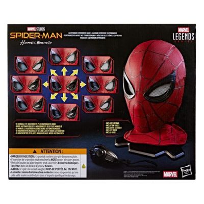 SPIDER-MAN ELECTRONIC EXPRESSIVE MASK RÉPLICA 26 CM SPIDER-MAN: HOMECOMING MARVEL LEGENDS SERIES