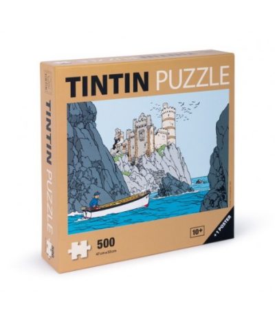 Puzzle Tintín: Vista de La Isla Negra de 500 piezas.