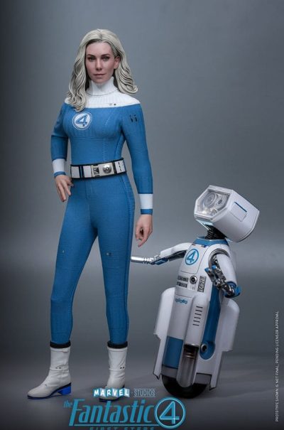 The Fantastic Four: First Steps Movie Masterpiece Action Figure 2-Pack 1/6 Invisible Woman & H.E.R.B.I.E. 28 cm