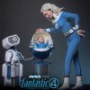 The Fantastic Four: First Steps Movie Masterpiece Action Figure 2-Pack 1/6 Invisible Woman & H.E.R.B.I.E. 28 cm