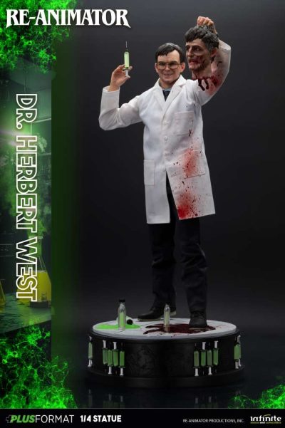 Re-animator dr herbert west 1/4 plus format statue