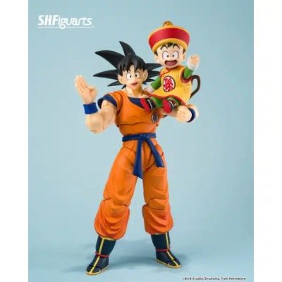 SON GOKU & SON GOHAN -KID- & KINTOUN FIGURAS 14 CM & 6 CM DRAGON BALL Z SH FIGUARTS COLLECTOR SHOP