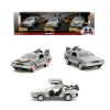 DELOREAN SET 3 VEHICULOS 1/32 SCALE BACK TO THE FUTURE