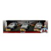 DELOREAN SET 3 VEHICULOS 1/32 SCALE BACK TO THE FUTURE