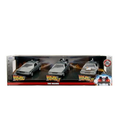 DELOREAN SET 3 VEHICULOS 1/32 SCALE BACK TO THE FUTURE