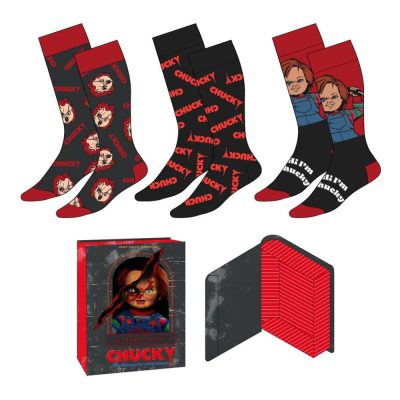 Muñeco Diabólico, Chucky Pack de 3 Pares de calcetines 38-45