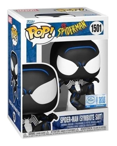 Spider-Man POP! Marvel Vinyl Figura Black Suit Spidey 9 cm