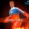 The Fantastic Four: First Steps Movie Masterpiece Action Figure 1/6 Human Torch 30 cm