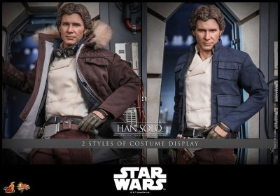 han solo imperio contraataca hot toys dos atuendos distintos