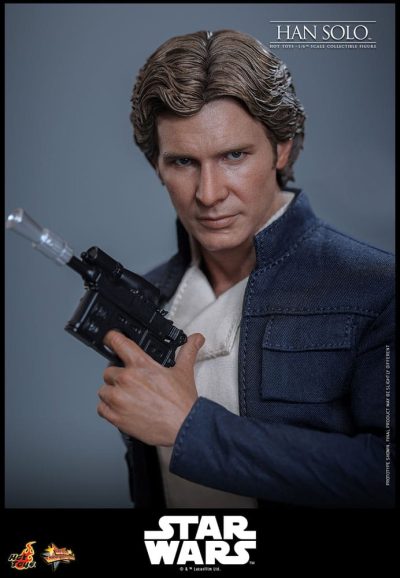 han solo imperio contraataca hot toys con blaster