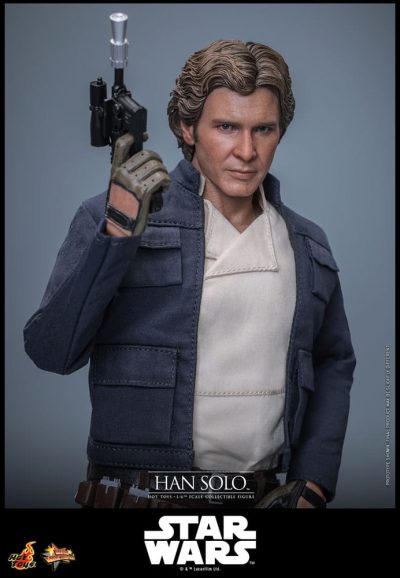 han solo imperio contraataca hot toys con blaster