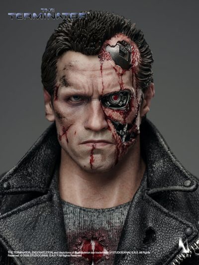figura terminator t-800 inart cara con daño