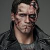 figura terminator t-800 inart cara con daño
