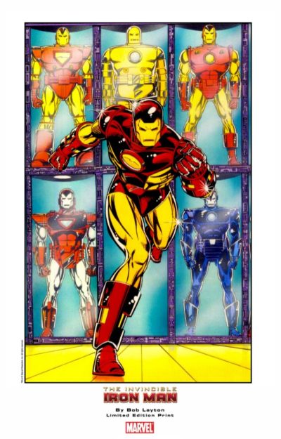 Print Bob Layton Iron Man Hall of Armors