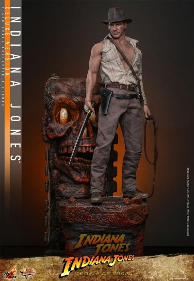 figura indiana jones deluxe hot toys con diorama