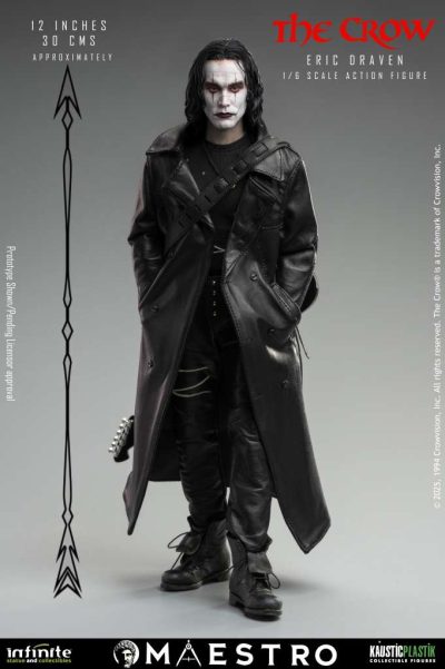 figura the crow eric draven standard kaustic plastick de pie