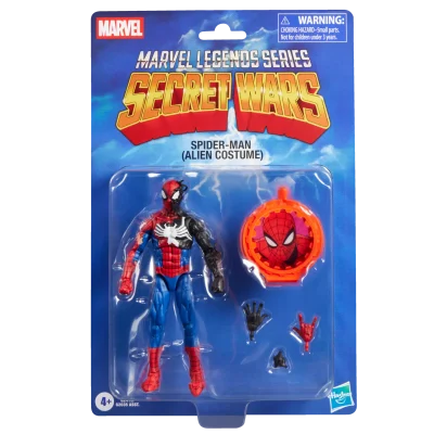 SPIDER-MAN ALIEN COSTUME FIGURA 15 CM SECRET WARS MARVEL LEGENDS SERIES