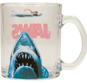 JAWS TAZA TRANSPARENTE TIBURON