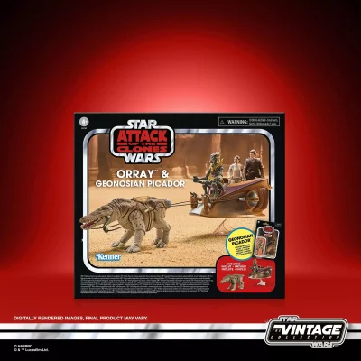 ORRAY & PICADOR GEONOSIANO PACK 2 FIGURAS 9,5 CM STAR: WARS ATTACK OF THE CLONES THE VINTAGE COLLECTION