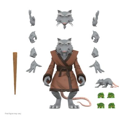 Pack 4 Figuras TMNT Ultimates Wave 13 (Casey Jones, Foot Ninja, Shredder y Splinter) Super 7