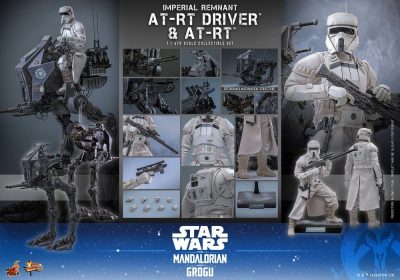 Set Imperial Remnant AT-RT Driver y Vehículo AT-RT Escala 1/6 The Mandalorian y Grogu Star Wars Hot Toys