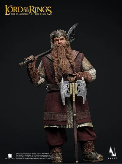 figura gimli inart el senor de los anillos con armas