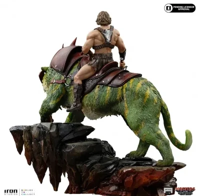 Figura He-Man and Battle Cat - Masters of the Universe (33 cm) de Iron Studios