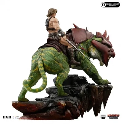 Figura He-Man and Battle Cat - Masters of the Universe (33 cm) de Iron Studios