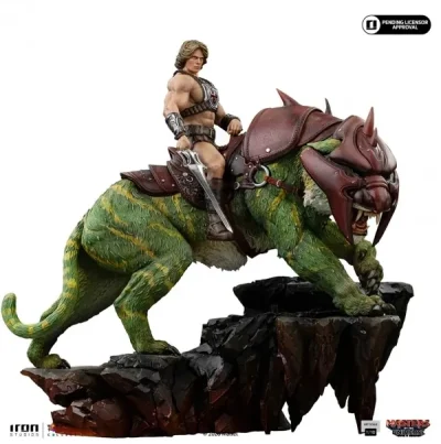 Figura He-Man and Battle Cat - Masters of the Universe (33 cm) de Iron Studios