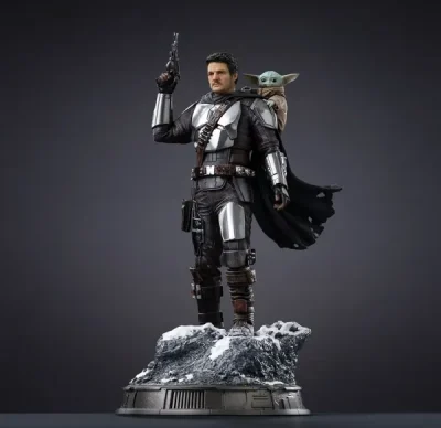 Figura The Mandalorian and Grogu - The Mandalorian (25 cm) de Iron Studios