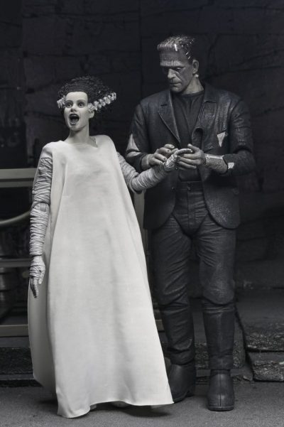 Universal Monsters Pack de 2 Figuras La novia de Frankenstein 90th Anniversary The Monster & His Mate (B&W) 18 cm