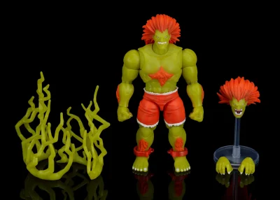 Street Fighter Ultra Ii Blanka Player 2 Glow In The Dark Action Figure Limited Edition