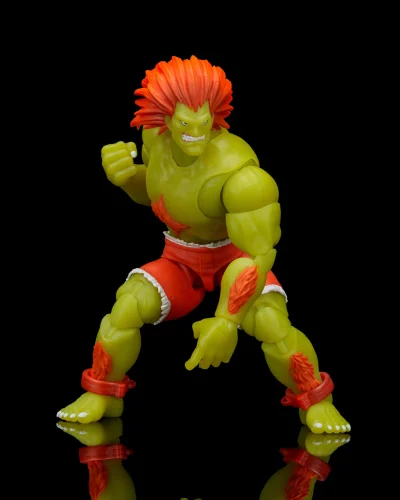 Street Fighter Ultra Ii Blanka Player 2 Glow In The Dark Action Figure Limited Edition