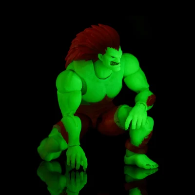 Street Fighter Ultra Ii Blanka Player 2 Glow In The Dark Action Figure Limited Edition