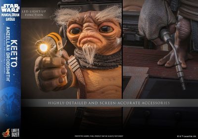 Star Wars: The Mandalorian & Grogu Life-Size Masterpiece Figura a escala real Keeto (Anzellan Droidsmith) 26 cm