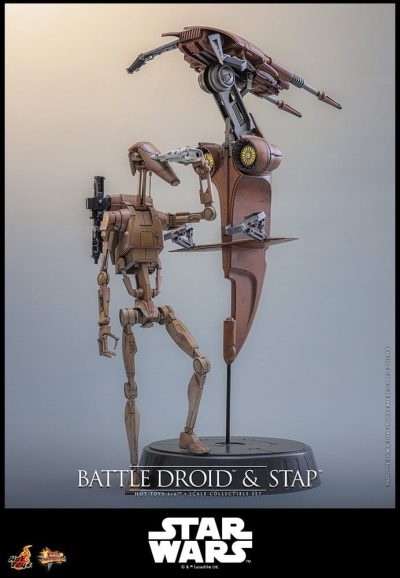 Star Wars: The Phantom Menace Movie Masterpiece Set de Figuras 1/6 Battle Droid & STAP 32 cm