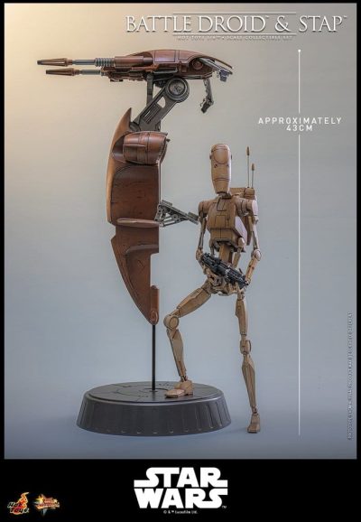 Star Wars: The Phantom Menace Movie Masterpiece Set de Figuras 1/6 Battle Droid & STAP 32 cm
