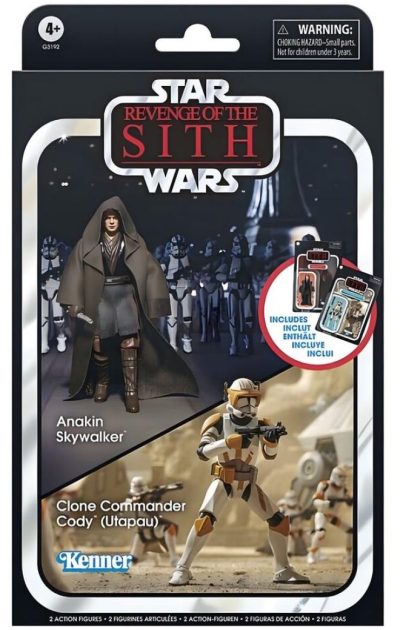 ANAKIN SKYWALKER & CLONE COMANDER CODY (UTAPAU) FIGURA 9,5 CM STAR WARS: REVENGE OF THE SITH THE VINTAGE COLLECTION