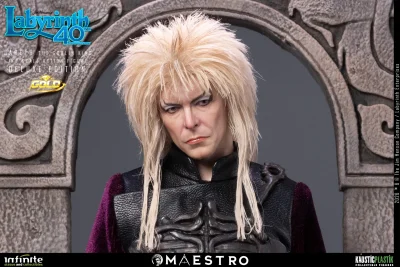 Labyrinth Jareth The Goblin King 1/6 Action Figure Deluxe Edition Gold