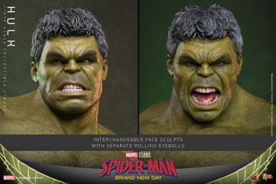 esculpido figura hulk spiderman brand new day hot toys