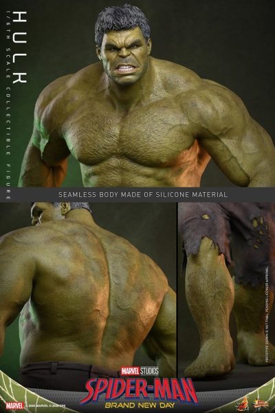 detalle figura hulk spiderman brand new day hot toys